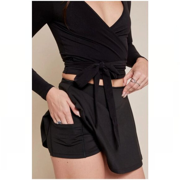 Pacsun PAC 1980 Whisper Leila Wrap Mini Skort - Picture 10 of 10